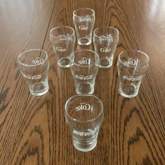Vintage 1970s Coca Cola 6oz Fountain Drink and More Glasses - Picture 10 of 10